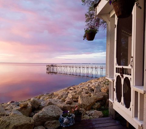 Sunrise over Lake Winnipeg at Aaron's on the Lake Bed & Breakfast